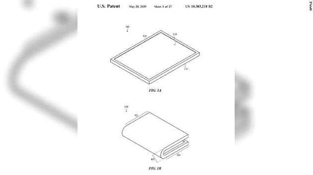 苹果获折叠屏幕专利 最早2020年底推出可折叠iPhone