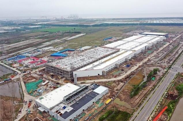 特斯拉上海工厂主体已基本完工 年底投产