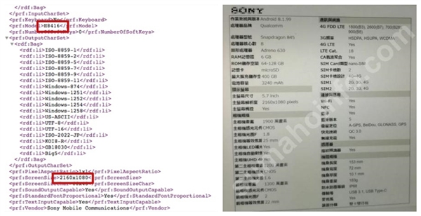 索尼XZ3配置曝光：无缘4800万像素IMX586？