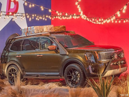 定位8座SUV 起亚Telluride原型车官图