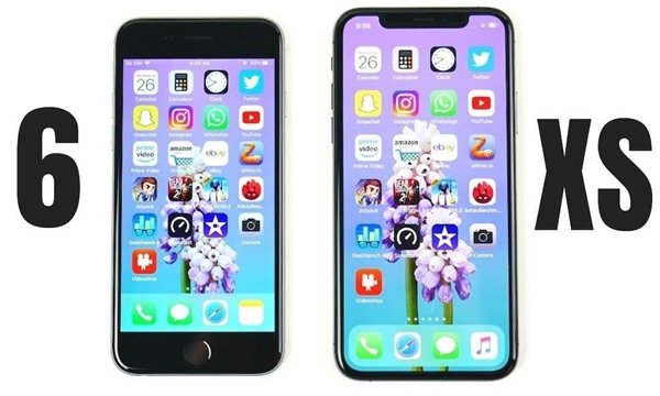 iPhone 6对比iPhone XS速度测试：4年前的老机并不总是慢