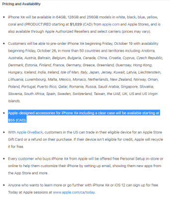 为了能让 iPhone XR 秀出彩，苹果将推一款官方「清水壳」