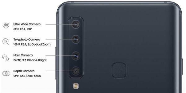 三星Galaxy A9s来了：渐变配色/内置Bixby