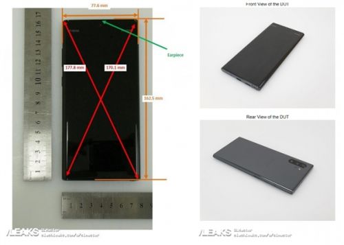 三星Galaxy Note 10+真机照公布：居中开孔前摄实锤