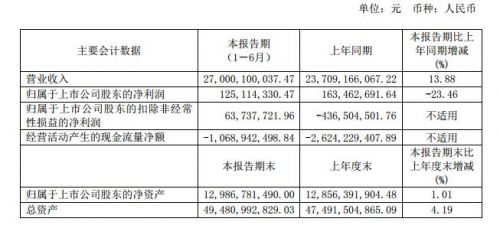 江淮汽车今年上半年营收270亿元 纯电动乘用车销售3.91万辆