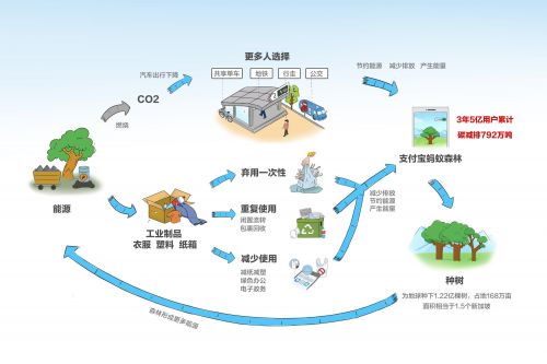 蚂蚁森林上线三周年 5亿用户累计碳减排792万吨