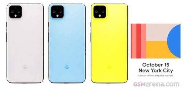10月15日见！谷歌Pixel 4系列7种配色齐亮相：少女心十足