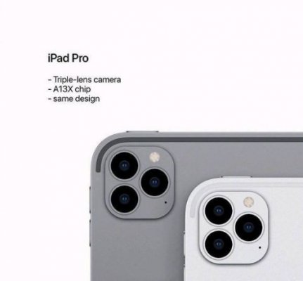 神似iPhone 11 Pro！新款iPad Pro后置三摄实锤