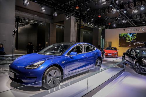 中国制造的特斯拉Model 3亮相广州车展