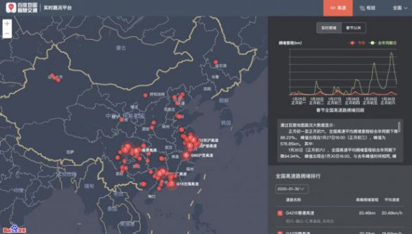 百度地图再发新品 实时路况平台让每个人都能分析春运