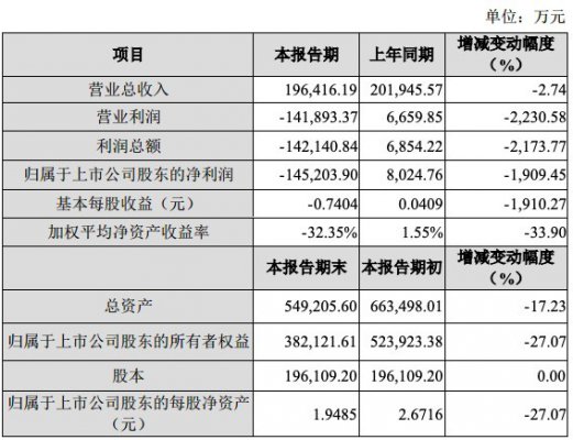 神州泰岳2019年净亏损14.5亿元 同比转亏