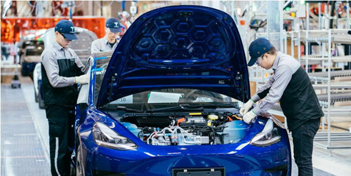 特斯拉预计上海超级工厂Model 3周产量年中提升至4000