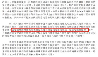 京东：美国若无法检查审计情况 公司或从美股退市