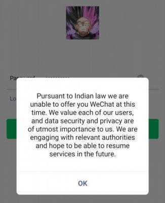 微信（WeChat）停止服务印度用户