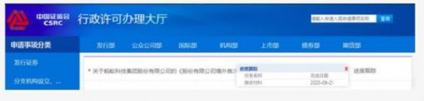 蚂蚁集团上市材料已获证监会接收