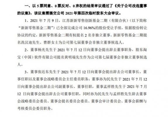 苏宁易购：公司改选董事 同意聘任张近东为公司名誉董事长