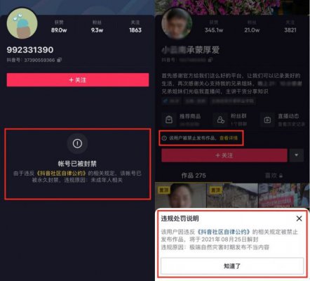 抖音上线“帐号处罚公示”功能 提升违规打击工作透明度